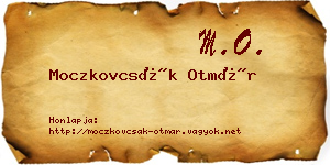 Moczkovcsák Otmár névjegykártya